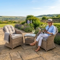 rengard outdoor garden rattan bistro set premium quality