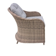 Rengard AMY Rattan Bistro Set with Small Coffee Table - Image 5