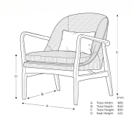 Havana Ochre Armchair - Image 7