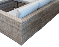Rengard JENNY 8 Seat Rattan Modular Corner Sofa Set with Rising Ice Bucket Table & 2 Footstools - Image 7