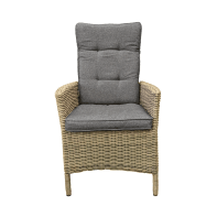 Rengard ABBEY Medium Rattan Dining Set – 140cm Round Table with 6 Reclining Armchairs - Image 2