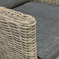 Rengard ABBEY Medium Rattan Dining Set – 140cm Round Table with 6 Reclining Armchairs - Image 7