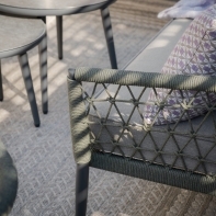 WALTZ Rope Weave 3 Seat Sofa Set - Ivy Green - Image 3