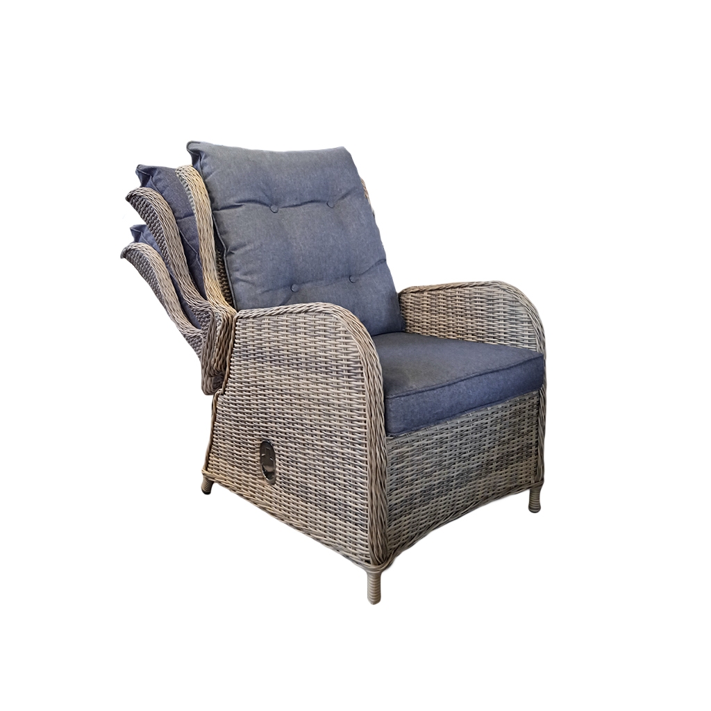 Rengard ADELE Rattan Reclining Armchair with Extra Thick Cushions - Image 3