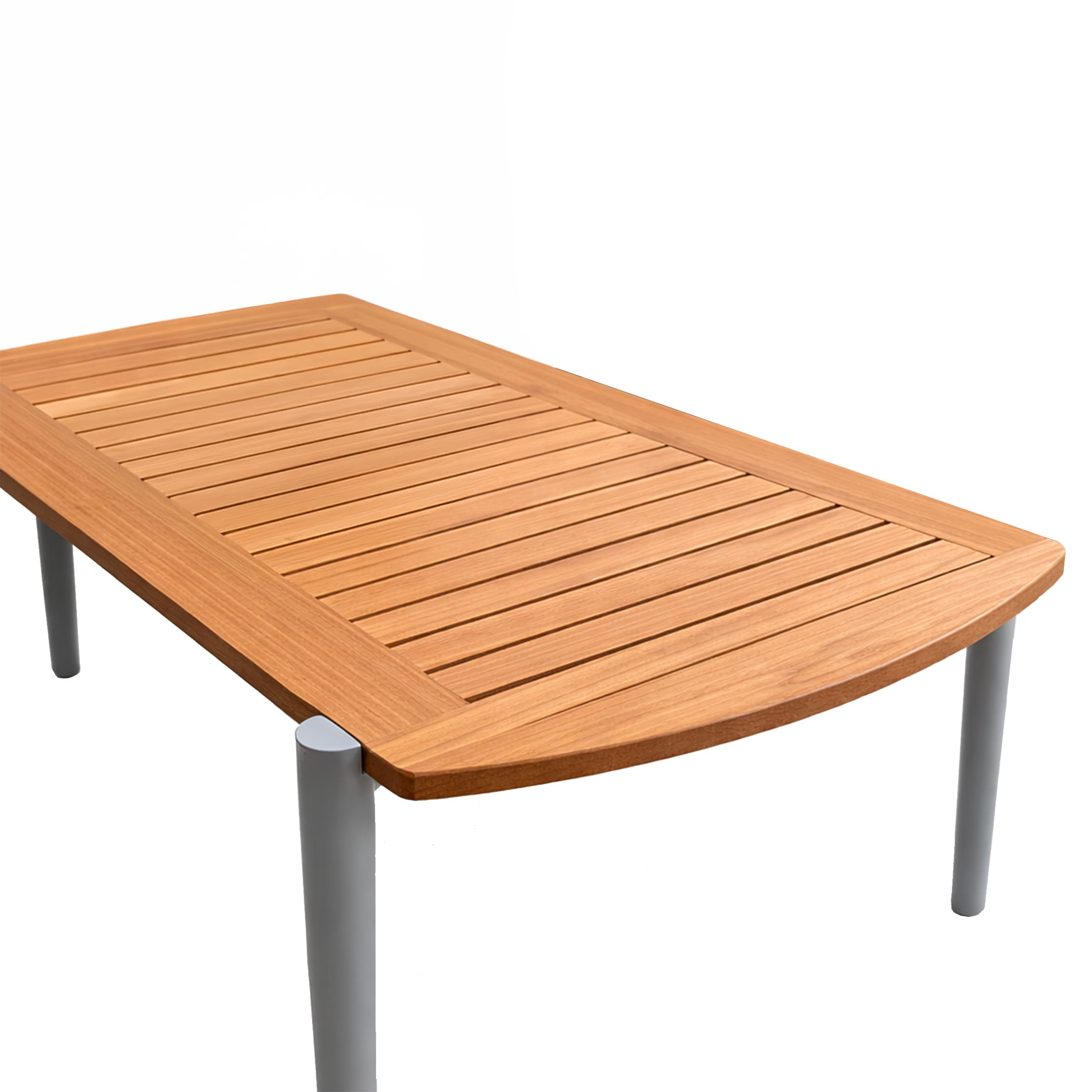 Rengard ARNY Aluminium Rope 3 Seater Garden Sofa Set with 2 Armchairs and Teak Wood Coffee Table - Image 4