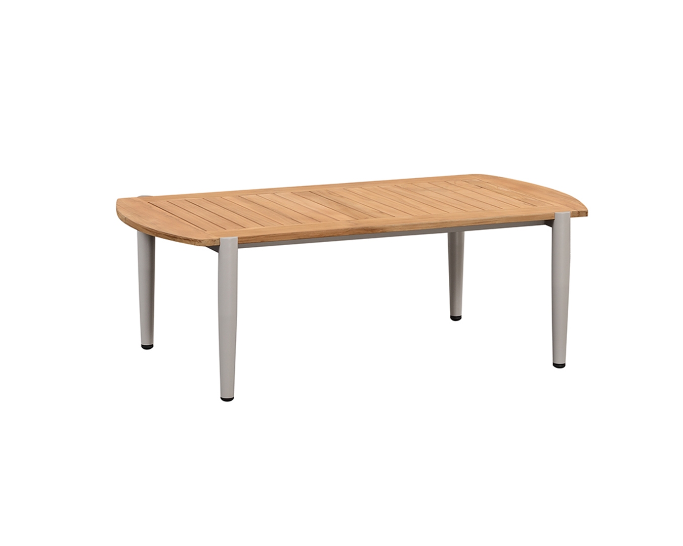 Rengard SAMBA Aluminium Rope and Teak Wood 2 Seater Lounge Set with 2 Armchairs and Coffee Table - Image 4