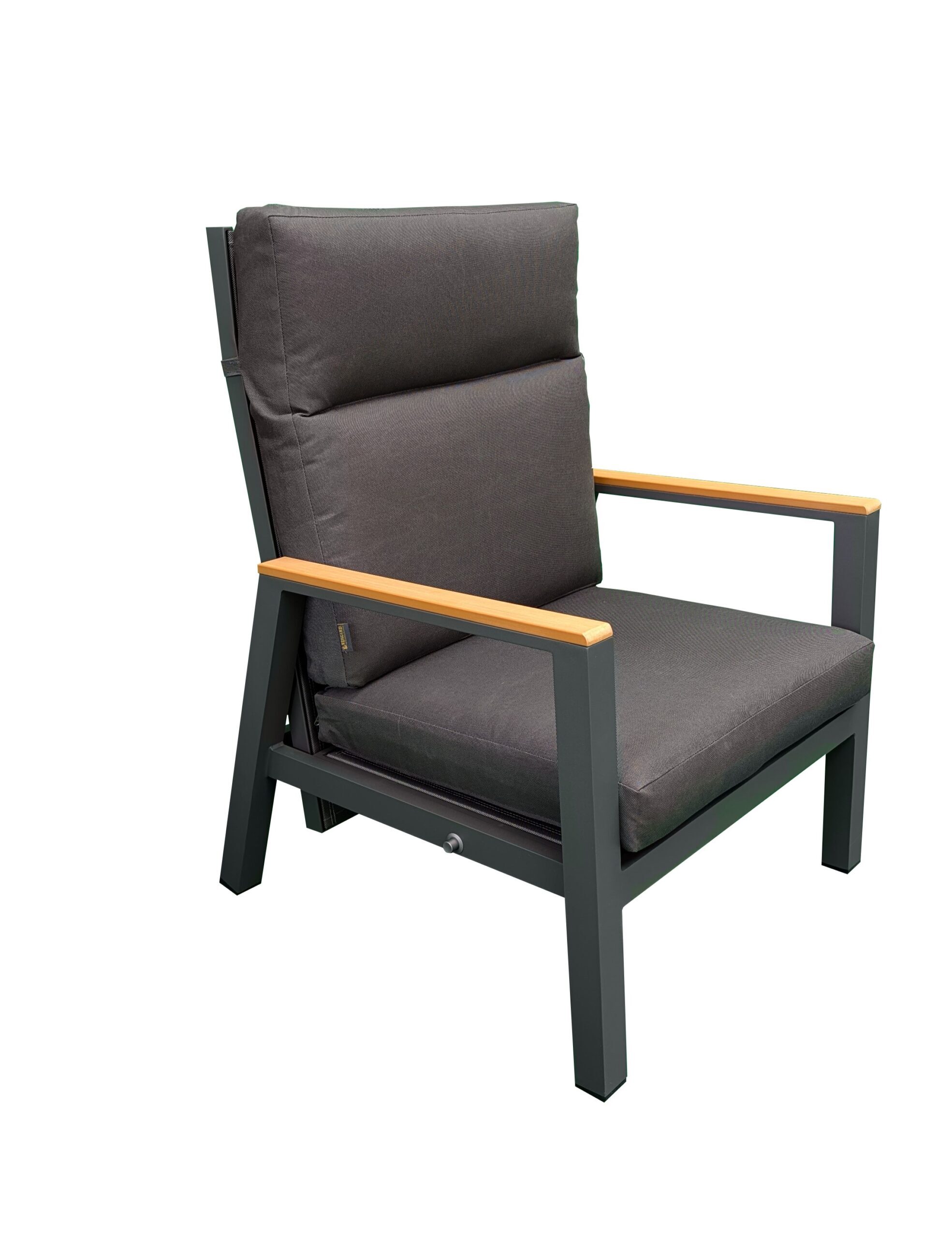 Rengard OSCAR Aluminium Reclining 3 Seater Sofa Lounge Set with 2 Armchairs and Footstools - Image 6