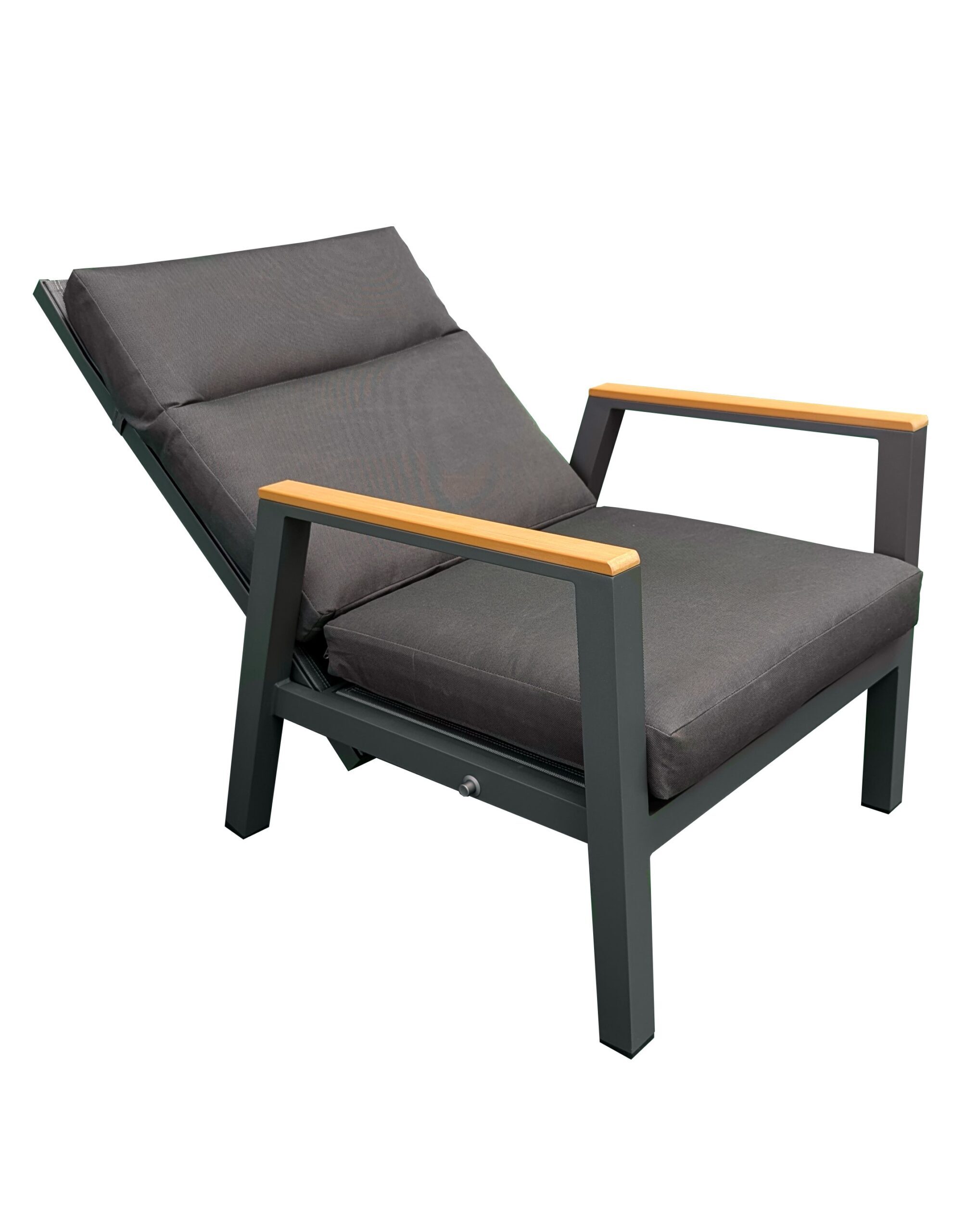 Rengard OSCAR Aluminium Reclining 3 Seater Sofa Lounge Set with 2 Armchairs and Footstools - Image 5