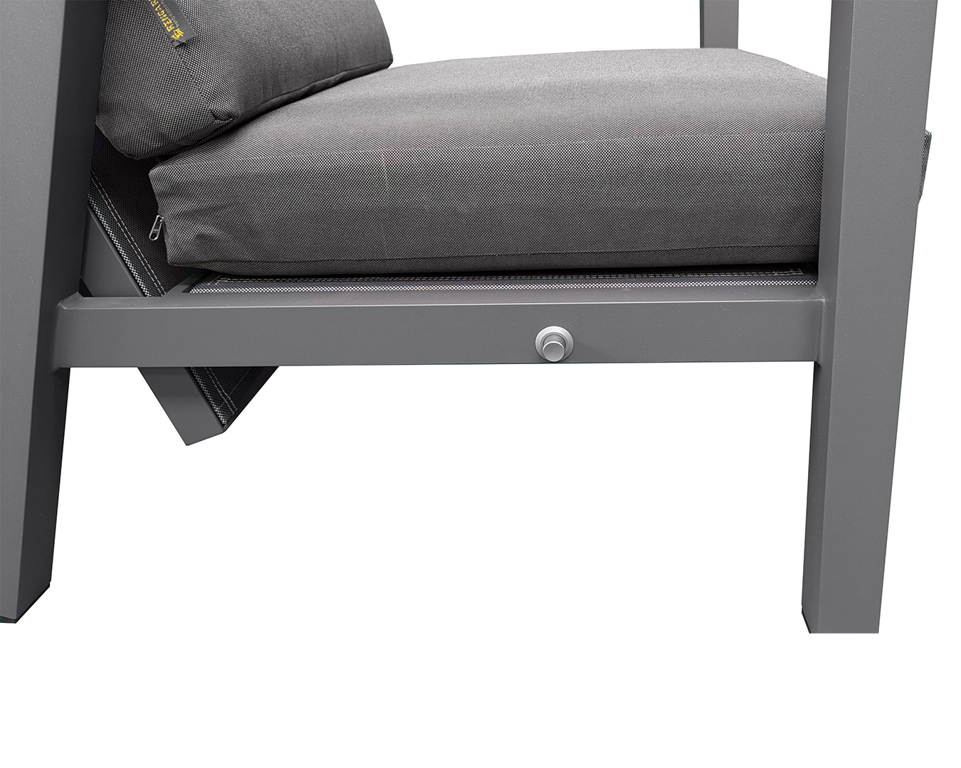 Rengard OSCAR Aluminium Reclining Lounge Set with 2 Armchairs Side Table and Footstool - Image 7