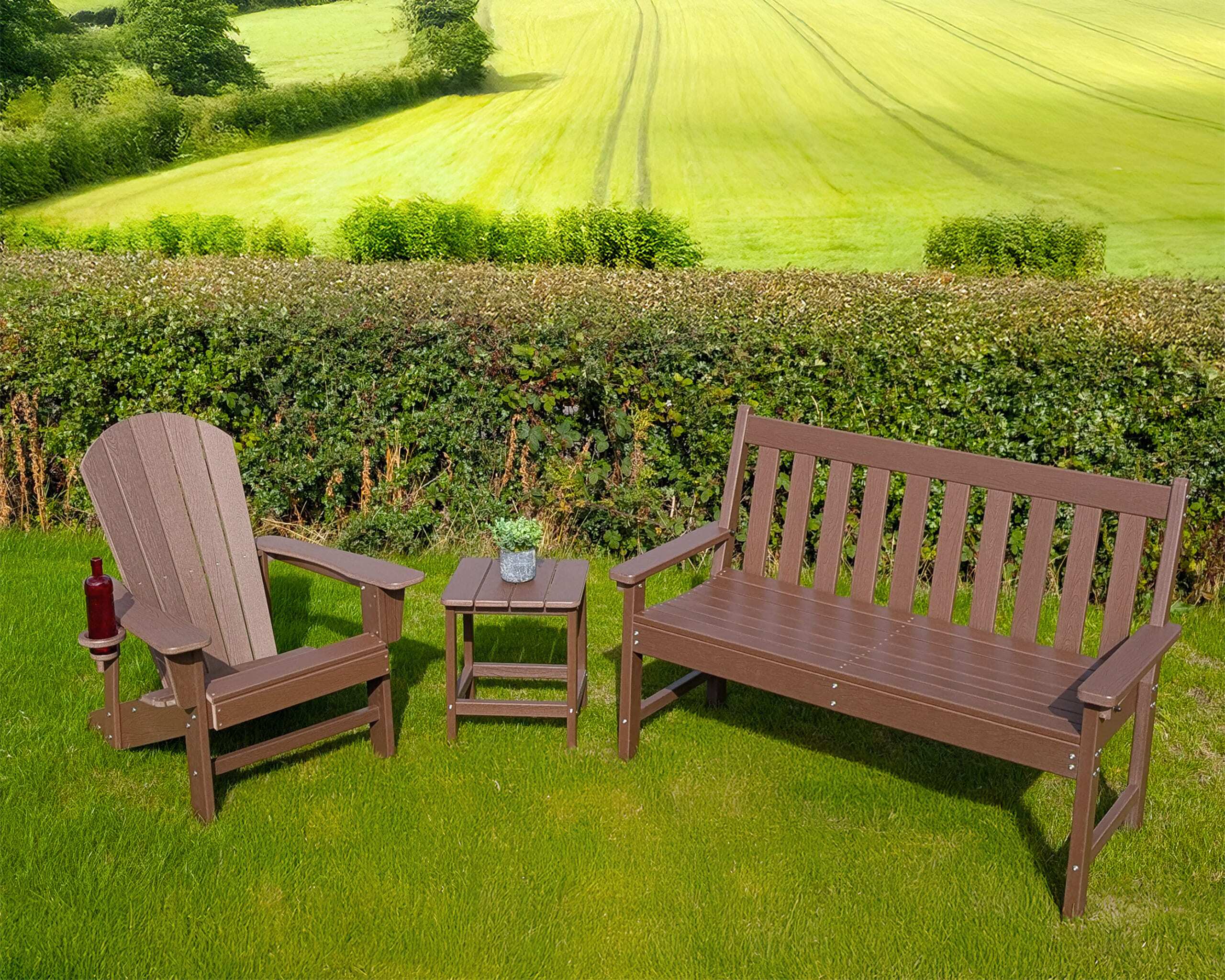 Rengard ADIRONDACK Garden Bench - Image 5