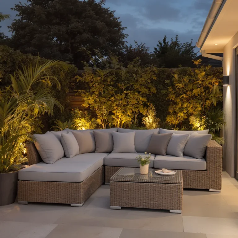 Patio Sets: Modular Rattan Corner Sofa for Stylish UK Gardens