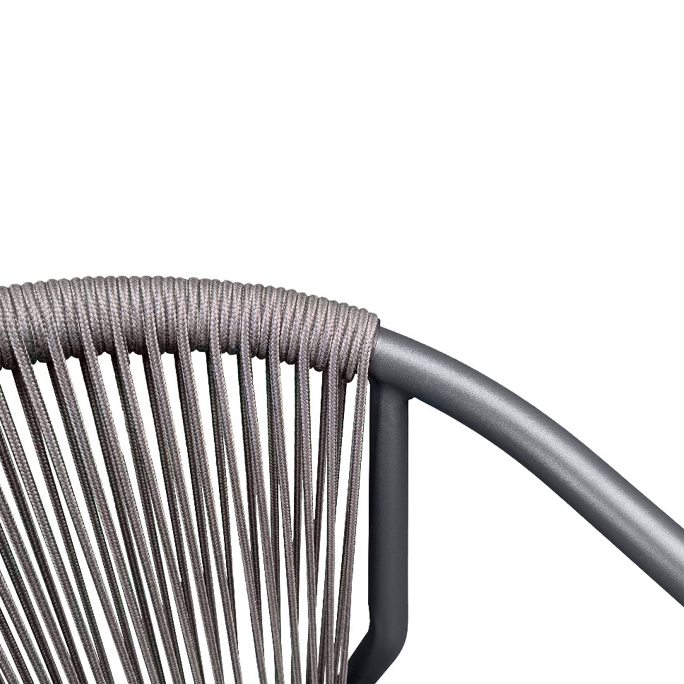 Rengard OLIVER Bistro Set with Natural Teak Armrests - Image 3