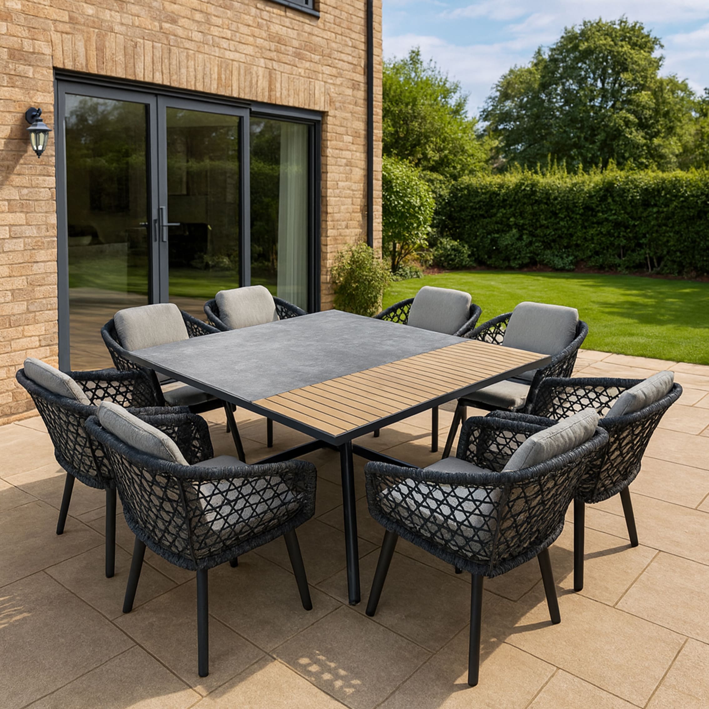 Rengard WALTZ Square Outdoor & Garden Dining Table - Image 4