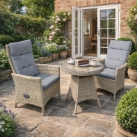 Rengard ABBEY Rattan Reclining Armchair with Removable Cushions - Image 2
