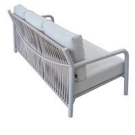 Rengard MIAMI Aluminium & Rope Sofa Lounge Set with 2 Armchairs and 2 Coffee Tables - Image 5