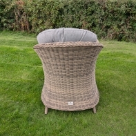 Rengard AMY Rattan Garden Armchair with Waterproof Cushions - Image 3