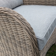 Rengard AMY Rattan Garden Armchair with Waterproof Cushions - Image 4