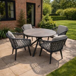 rengard waltz round garden dining set